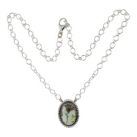 Daniel Benally Navajo Palomino Variscite Bar Necklace