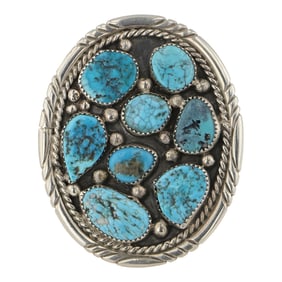 Vintage Navajo Kingman Turquoise Ring