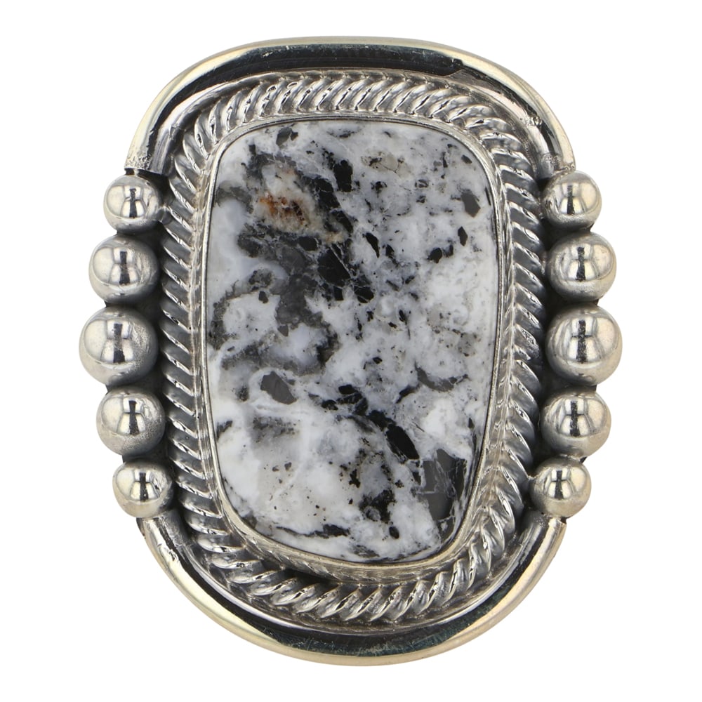 Navajo White  Buffalo Ring (1 of 3)