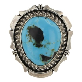 Eddie Secatero Navajo Nevada Turquoise Ring