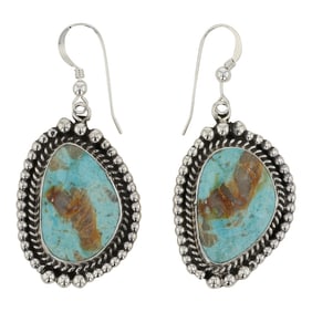 Victoria Wylie Navajo Nevada Turquoise Earrings