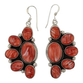 Eula Wylie Navajo Spiny Oyster Earrings