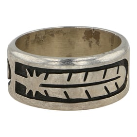 Vintage Hopi Plain Silver Band