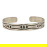 Navajo Plain Silver Cuff Bracelet