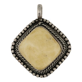 Vintage Navajo Cow Bone Pendant