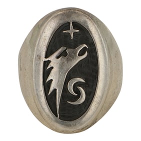 Gene Pooyouma Hopi Men's Ring