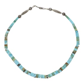 Vintage Santo Domingo Nevada Turquoise Choker Necklace
