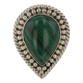 Micheal Calladito Navajo Malachite Ring