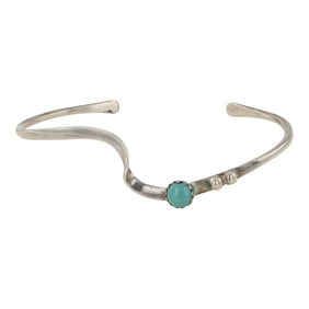 Navajo Compitos Turquoise Contemporary Bracelet