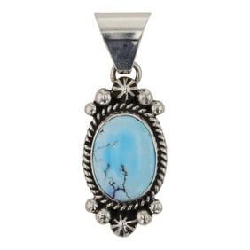 Della Wylie Navajo Golden Hils Turquoise Pendant