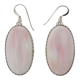 Lee Sandoval Navajo Pink Conch Earrings