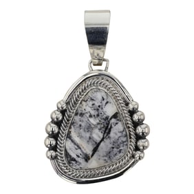 Marita Benally Navajo White Buffalo Pendant