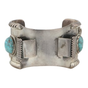 Vintage Navajo Nevada Turquoise Watch Bracelet