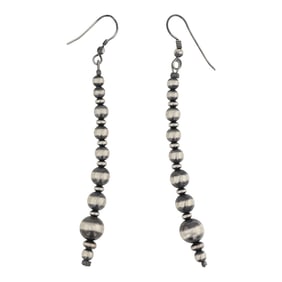 Navajo Oxidized Beads Mixed Sized Graduated Earring