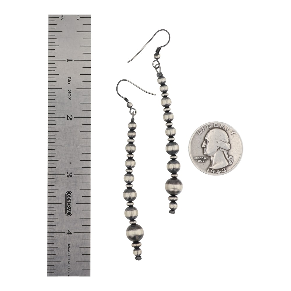 Navajo Oxidized Beads Mixed Sized Graduated Earring (1 of 2)