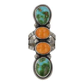 Jackson Hoskie Navajo Sonoran Gold Turquoise & Spiny Oyster