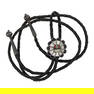 Vintage Zuni Turquoise Coral Jet Black & Mother of Pearl Inlay Bolo Tie
