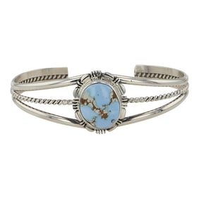 Navajo Golden Hills Turquoise Cuff Bracelet