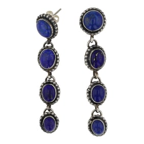 Randy Billy Navajo Lapis Earrings