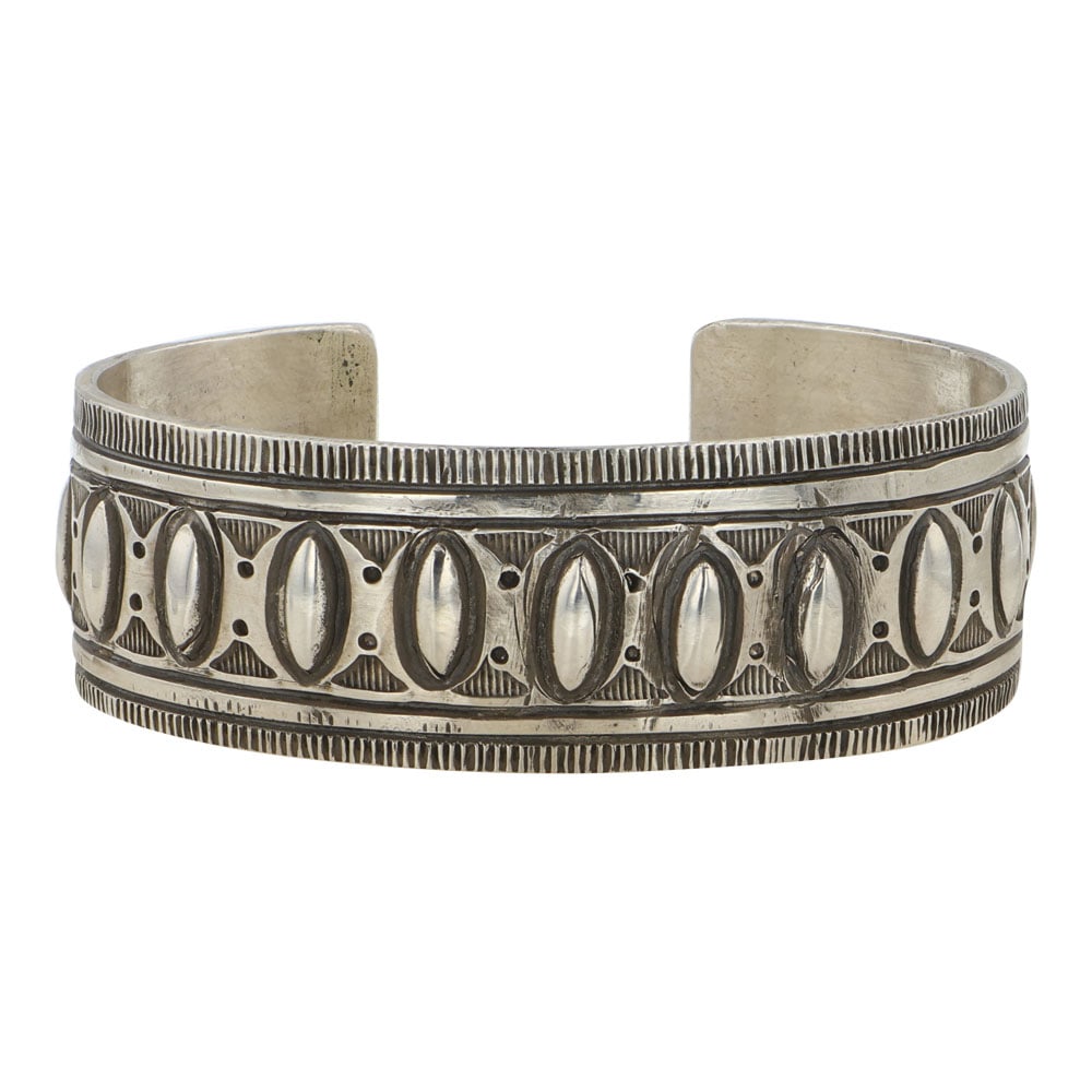 S. Willis Choctaw Tribe Intricate Cuff Bracelet (1 of 4)