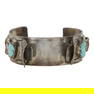 Vintage Navajo Turquoise & Coral Watch Bracelet