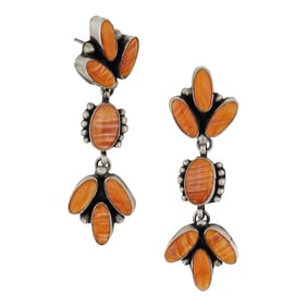 Navajo Spiny Oyster Earrings
