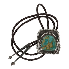 Vintage Navajo Royston Turquoise Bolo Tie