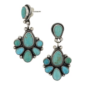 Travis Jim Nevada Turquoise Earrings