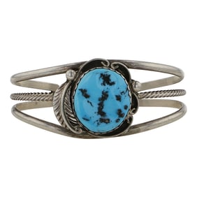 Vintage Navajo Sleeping Beauty Turquoise Bracelet