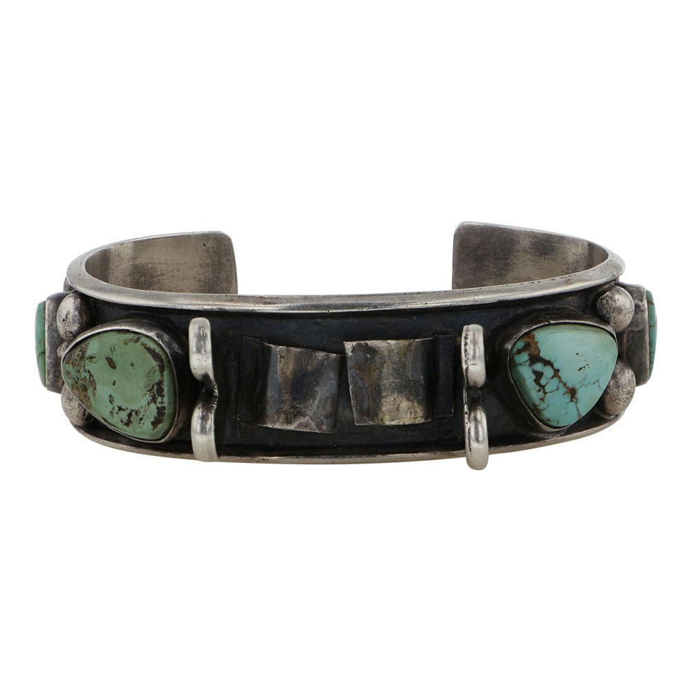 Vintage Navajo Royston Turquoise Watch Bracelet: Sterling Silver | Genuine Royston Turquoise | Vintage Navajo Royston Turquoise Watch Bracelet | Navajo Native American Southwest Indian Jewelry | Good (no breaks or damages) | Approximate Weight: 37 G