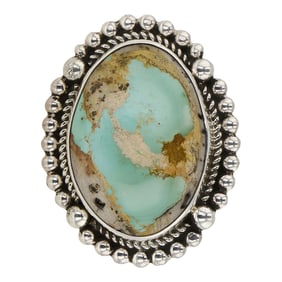 Navajo Royston Turquoise Adjustable Ring
