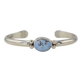 Navajo Golden Hills Turquoise Cuff Bracelet
