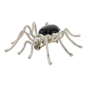 Navajo Black Onyx Spider Pin