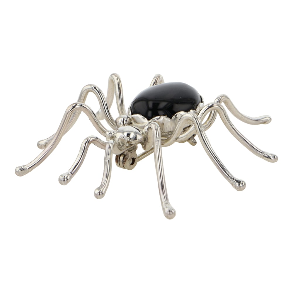 Navajo Black Onyx Spider Pin (1 of 3)