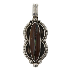 Navajo Boulder Turquoise Pendant