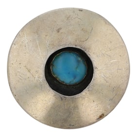 Vintage Navajo Turquoise Shadowbox Pendant