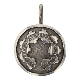 Emerson Kinsel Navajo Plain Silver Pendant