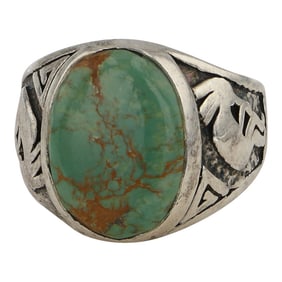Vintage Bell Trading Post Royston Turquoise Men's Ring