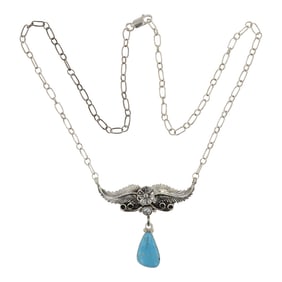 Rb Navajo Turquoise Choker Necklace