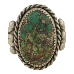 Vintage Navajo Nevada Turquoise Ring