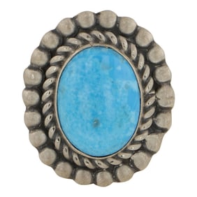 Eddie Secatero Navajo Kingman Turquoise Ring