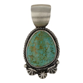 Randy Boyde Navajo Nevada Turquoise Pendant