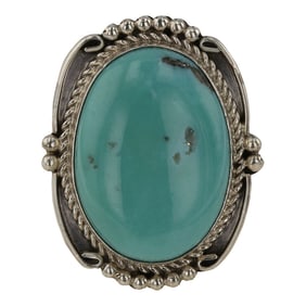 Micheal Calladito Navajo Compitos Turquoise Ring
