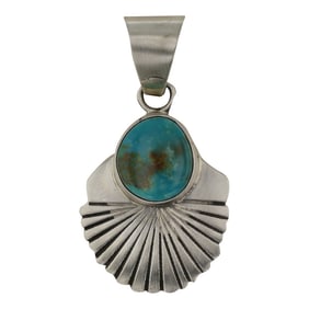 Danny Henio Navajo Royston Turquoise Pendant