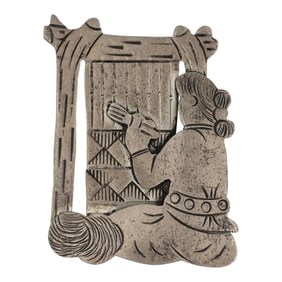 Vintage Navajo Story Teller Pin