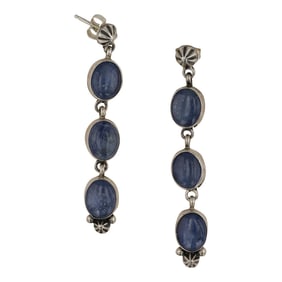 Carol Wyllie Navajo Lapis Earrings