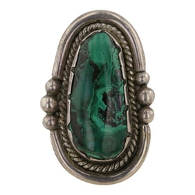 Vintage Navajo Chrysocolla Ring