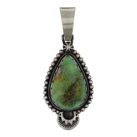 Daniel Benally Navajo Nevada Turquoise Pendant