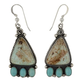 Della Wyllie Navajo Nevada Turquoise Earrings