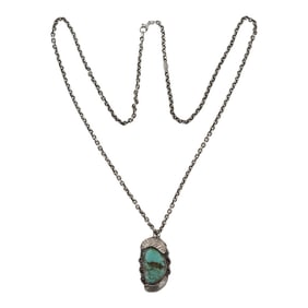 Vintage Navajo Nevada Turquoise Necklace
